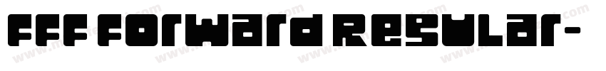 FFF Forward Regular字体转换